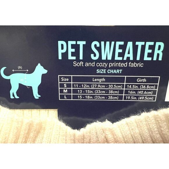 Freelance Dog Pet Large Sweater With Leash Hole NWT - Picture 2 of 2